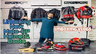 Unboxing My New Moto-GP Helmets & Boots|| Reveal All Gears 