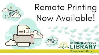 Remote printing at the Springfield Public Library