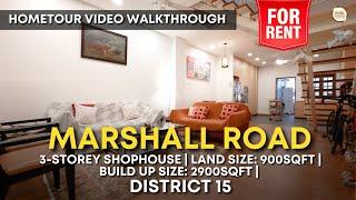 Singapore Conservation Shophouse Home Tour - Marshall Road | Architectural Heritage | For Rent