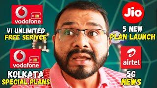 VI Free UNLIMITED Service Launch, VI 2nd Bad News, Jio New 5 Prepaid Plans || Telco News 21st May