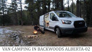 VAN CAMPING IN BACKWOODS ALBERTA-02 #vanlifers #vancamping #carcamping #campinginvan