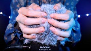 ASMR Fluffy Mic Touching Windscreen / Whispering