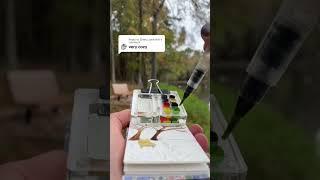 This palette makes it so easy to paint cozy pictures with. #watercolorpainting #watercolorart #art