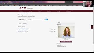 EKU Library page lecture