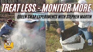 Queen Swap Experiments Reveal Varroa Resistance Tactics! | Stephen Martin