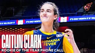 Caitlin Clark Receives Rookie of the Year Phone Call | Indiana Fever