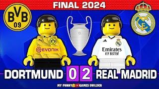 Champions League Final 2024 • Borussia Dortmund vs Real Madrid 0-2  Goals Highlights Lego Football