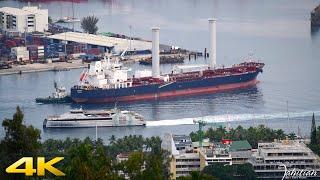 August 25, 2024: Tanker MT ALCYONE was seen docking in Papeete port of call - video timelapse