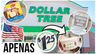 DOLLAR TREE LOTADA DE NOVIDADES  FAZENDO COMPRAS NA DOLLAR TREE NOS EUA - TUDO $1.25