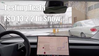 Does Tesla FSD 13.2.2 Work In The Snow?