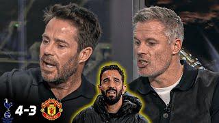 Tottenham vs Man United 4-3  Carragher & Redknapp post match analysis | Amorim almost comeback