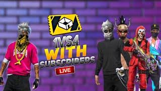 1VS6 COSTOM ROOMS WITH SUBSCRIBERS GARENA FREE FIRE LIVE #freefirelive #opabhay777 #totalgaming