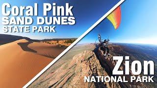 Coral Pink Sand Dunes State Park and Zion National Park