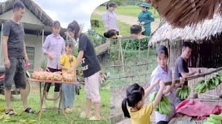 The single father picked guavas to sell and happily helped the single woman