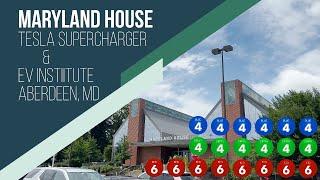 EV Institute and Tesla V2 Supercharger | Maryland House | Aberdeen, Maryland | Charging Site Review