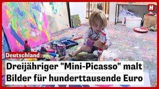 Dreijähriger "Mini-Picasso" malt Bilder für hunderttausende Euro