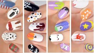 Nail Art For Halloween  Quick & Easy Last-Minute Nail Design Compilation For Halloween!