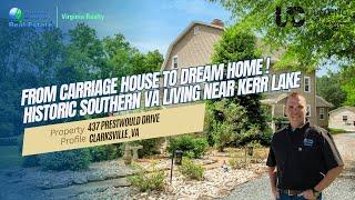 Southern Virginia Estate with History & Space | Embrace Kerr Lake Living in Clarksville VA