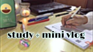 با من درس بخوان ‍ نیمچه ولاگ | study with me Persian  mini vlog study