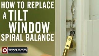 How to Replace a Tilt Window Spiral Balance