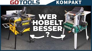 The duel of the thickness planers | Metabo VS DeWalt | The comparison test!