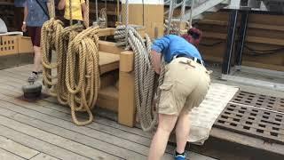 Charles W. Morgan Setting Sails on the oldest floating whaling ship