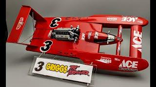 Miss ACE Hardware Griggs Hydroplane Allison V12 Turbo 1/25 Scale Model Kit Build How To Paint Decal