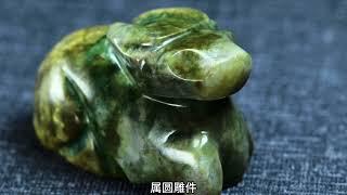 楚玉茶道：少见的绿沁汉代玉牛，有什么特征？工法解析！