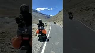 Leh Ladakh With Bullet Trip Whatsapp Status Bike Traveling  #ladakh #travelling #trip #shorts