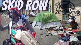 Downtown Los Angeles-Sad Reality-Skid Row 2024- RAW walkthrough-Is there hope? #skidrow #losangeles