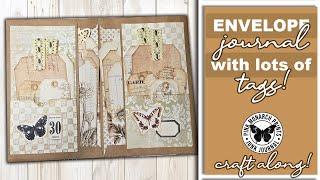 Making a Journal from Envelopes! CRAFT ALONG - Easy and Quick way to create a custom journal.