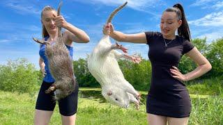 Cooking MuskRat In 2 Different Ways! HUGE Rat but very tasty