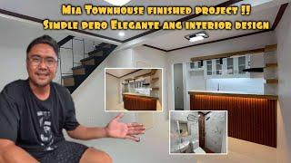 SIMPLE PERO ELEGANTE ANG INTERIOR DESIGN + 36SQM MIA TOWNHOUSE FINISHED PROJECT