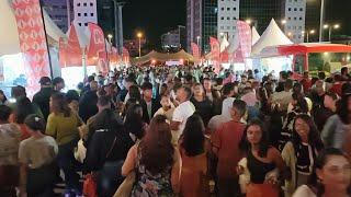 Saturday night Coca cola Food Festival in Tribeca Mall  | overcrowded