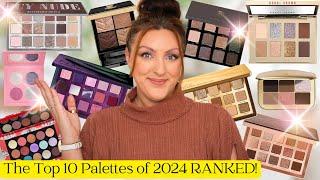 RANKING THE TOP 10 EYESHADOW PALETTES OF 2024 | What is the No 1 Palette of the YEAR?!