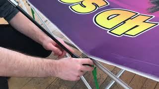 How to attach lights to your pop up trade show display!