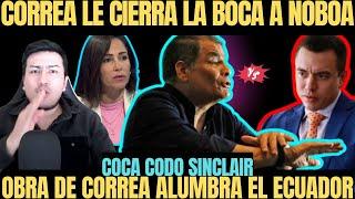 Rafael Correa humilla a Daniel Noboa con MEGA OBRA Coca Codo Sinclair le salva la campana APAGONES