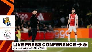 ️  LIVE 18:00 | Persconferentie Francesco Farioli & Youri Baas | Real Sociedad - Ajax