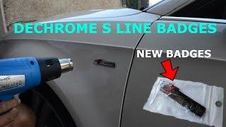 How To Dechrome Your S LINE Badges