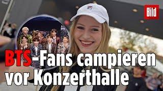 Wegen BTS: Fans campieren tagelang vor Konzerthalle! 