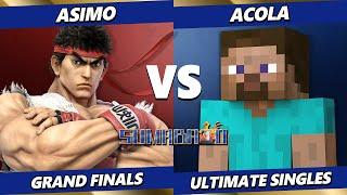 Sumabato 52 GRAND FINALS - Acola (Steve) Vs. Asimo (Ryu) Smash Ultimate - SSBU