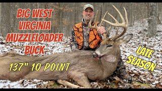 Self Filmed Big West Virginia Late Season Muzzleloader 10 Point Whitetail Buck Harvest