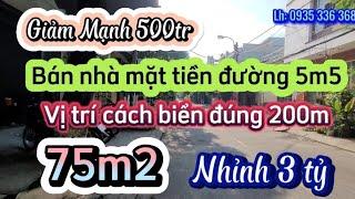 Giảm mạnh thêm 500tr bán gấp căn nhà mặt tiền đường 5m5, ngay trung tâm Q. Thanh Khê. Cách biển 200m