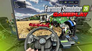 I Played Farming Simulator 25 for 2 hours ! FS25 Steering Wheel Gameplay - Part 1