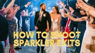 How I Photograph Sparkler Exits - Wedding Photography