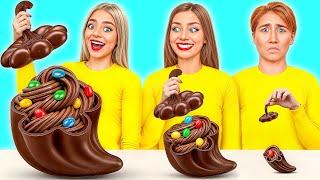 Big, Medium and Small Plate Challenge | Funny Food Challenges by Super Hyper DO