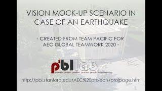 VISION MOCKUP IN CASE OF AN EARTHQUAKE - TEAM PACIFIC2020 - AEC GLOBAL TEAMWORK