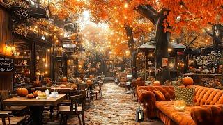 Relaxing Soft Jazz in Halloween Cafe That Make You Feel Positive and Unwind ~ Fall Jazz Playlist