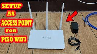 How To Configure Tenda F3 router as AP for Piso Wifi