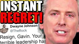 Gavin Newsom Has CRAZY MELTDOWN After INSANE BACKLASH From Hollywood Celebrities!